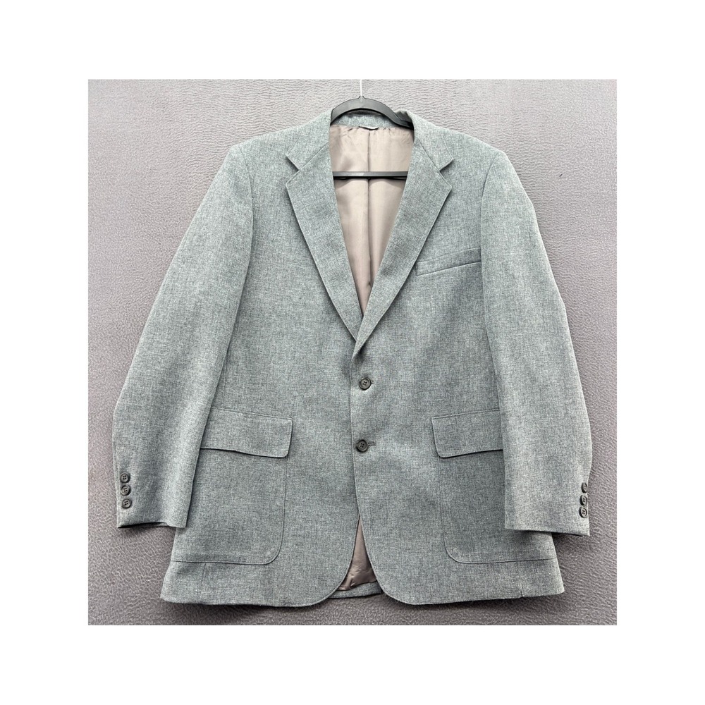 Vintage Levis Action Suit Blazer Mens 42R Gray Sta-Prest Sport Coat Jacket